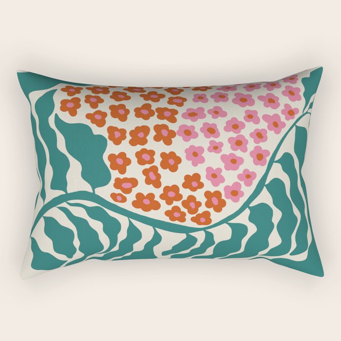 Fern floral farm Rectangular Pillow Gallery Image 1