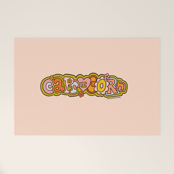 Capricorn Doodle Letters Welcome Mat Gallery Image 1