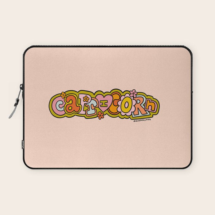 Capricorn Doodle Letters Laptop Sleeve Gallery Image 1