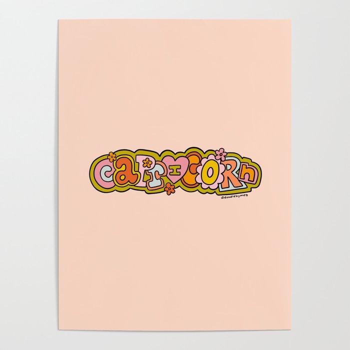 Capricorn Doodle Letters Poster Gallery Image 1