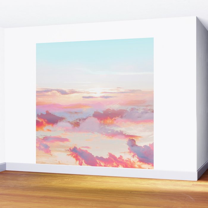 Blush Clouds #digital #photography Wall Mural Gallery Image 2