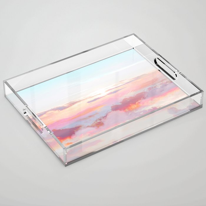 Blush Clouds #digital #photography Acrylic Tray Gallery Image 1