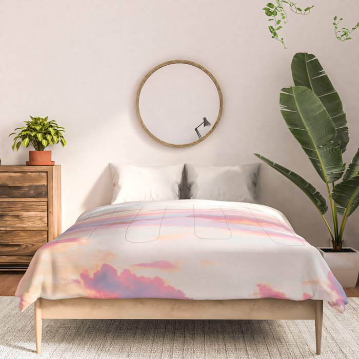 Blush Clouds #digital #photography Comforter Gallery Image 3