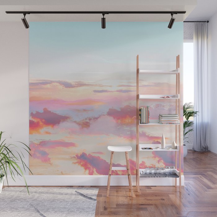 Blush Clouds #digital #photography Wall Mural Gallery Image 1