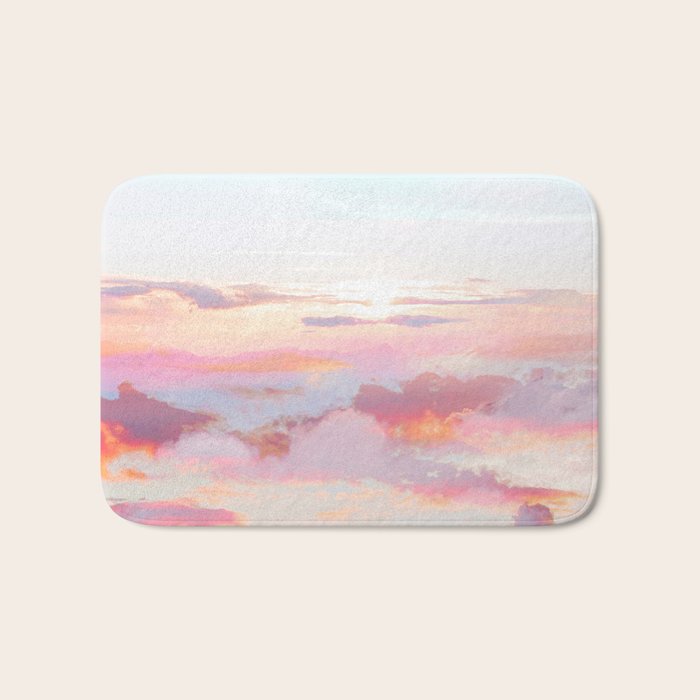 Blush Clouds #digital #photography Bath Mat Gallery Image 1