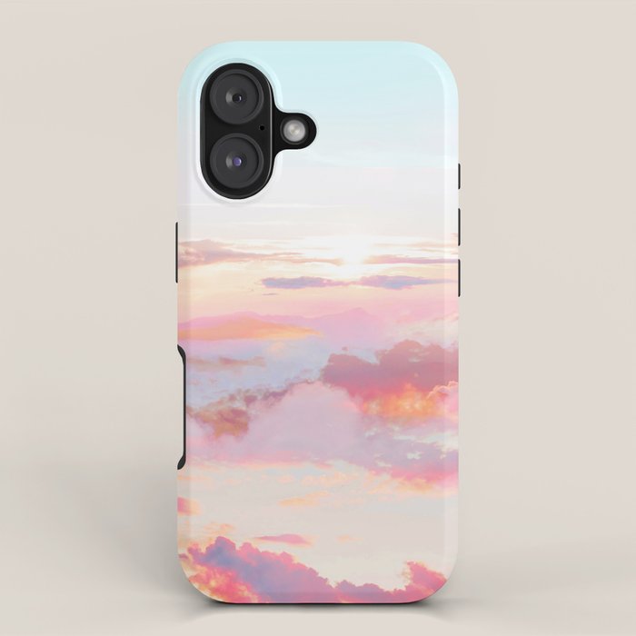 Blush Clouds #digital #photography iPhone Case Gallery Image 1