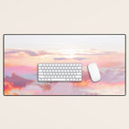 Blush Clouds #digital #photography Desk Mat Gallery Image 1