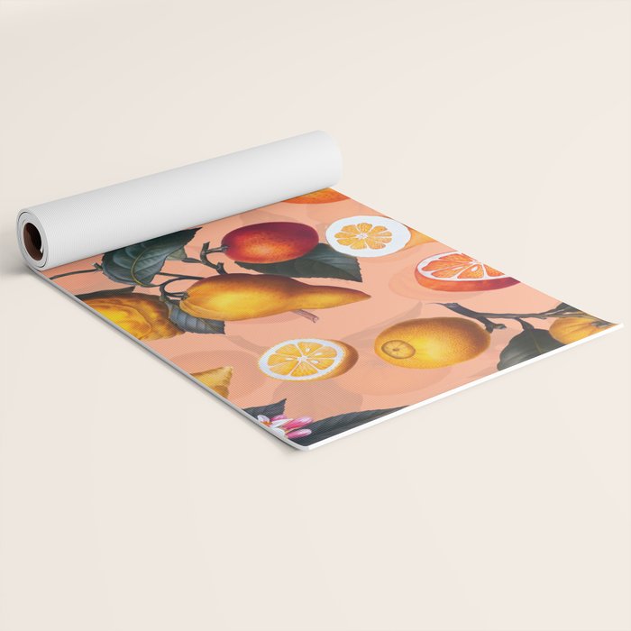 Vintage Fruit Pattern XXV Yoga Mat Gallery Image 2