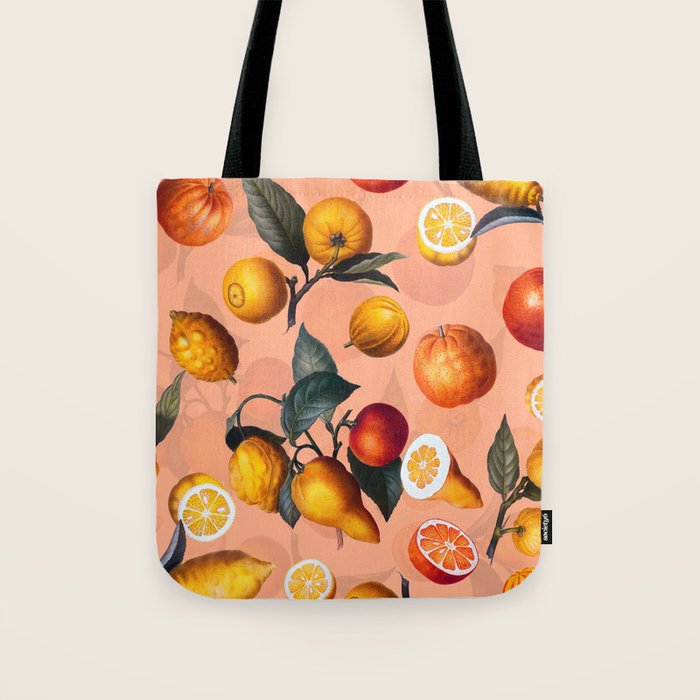Vintage Fruit Pattern XXV Tote Bag Gallery Image 1