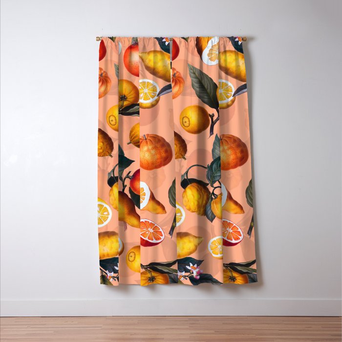 Vintage Fruit Pattern XXV Window Curtain Gallery Image 3