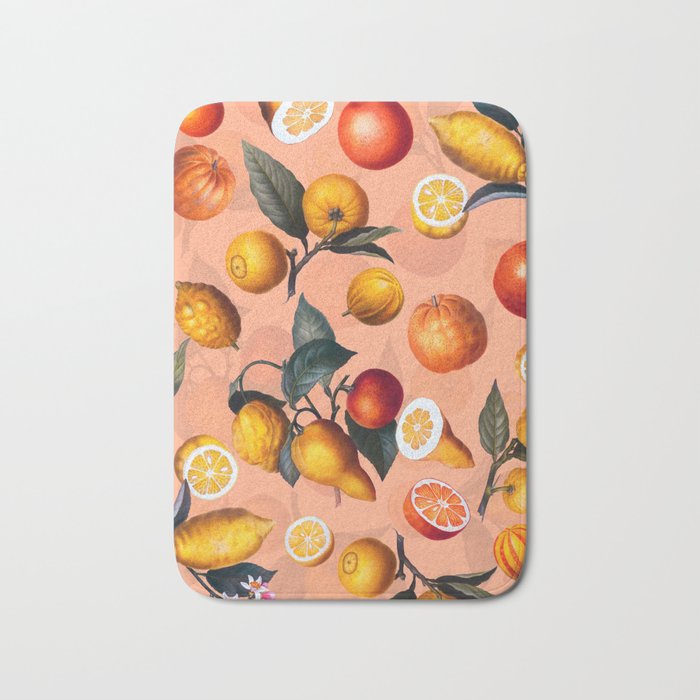 Vintage Fruit Pattern XXV Bath Mat Gallery Image 1