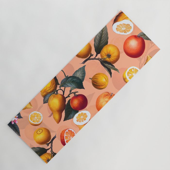 Vintage Fruit Pattern XXV Yoga Mat Gallery Image 1