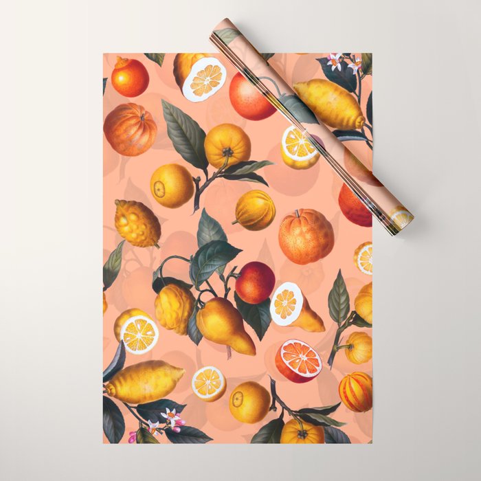 Vintage Fruit Pattern XXV Wrapping Paper Gallery Image 1