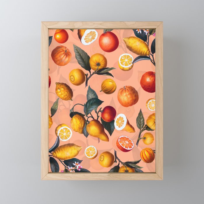 Vintage Fruit Pattern XXV Mini Art Print Gallery Image 1