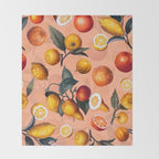 Vintage Fruit Pattern XXV Throw Blanket Gallery Image 2