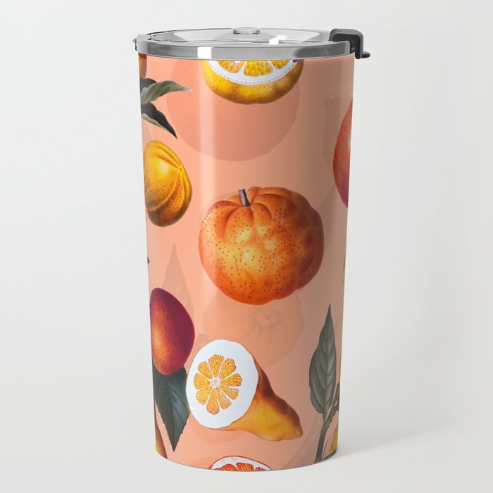 Vintage Fruit Pattern XXV Travel Mug Gallery Image 2