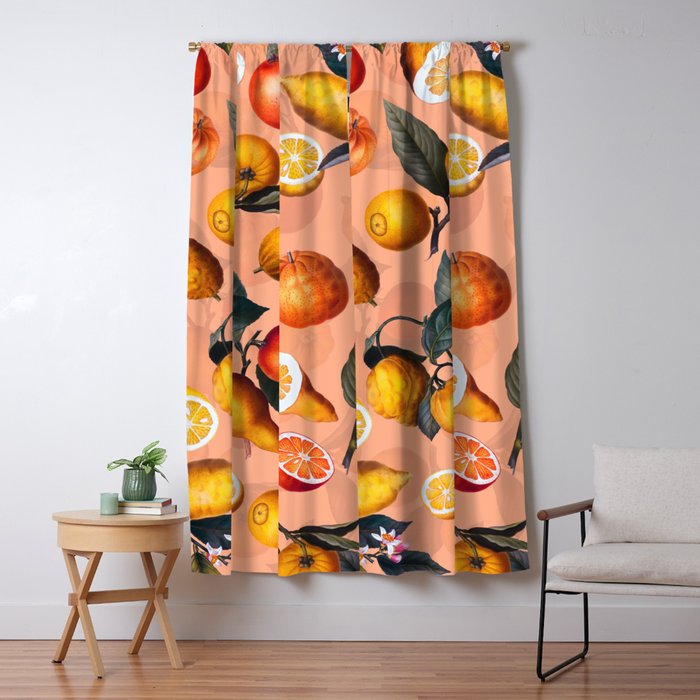 Vintage Fruit Pattern XXV Window Curtain Gallery Image 5