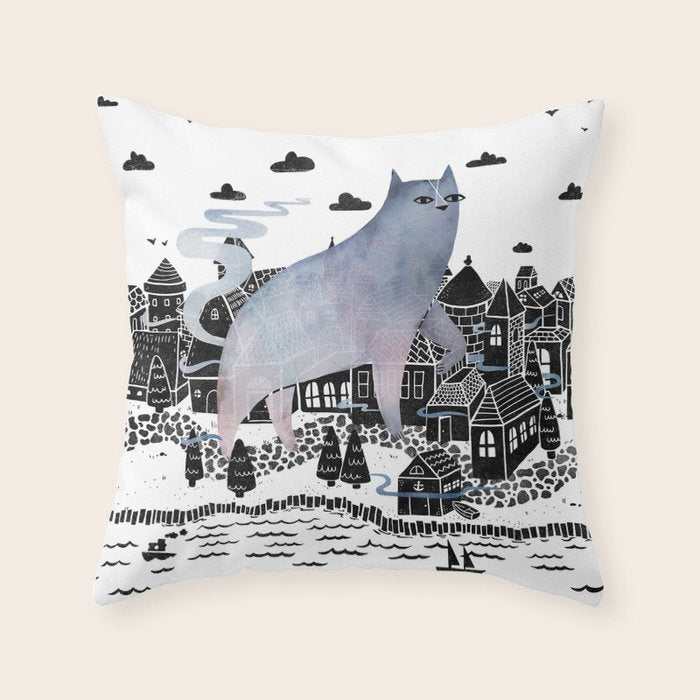 The Fog Throw Pillow Gallery Image 6