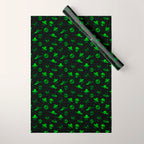 Aliens and UFOs Pattern Wrapping Paper Gallery Image 1