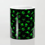 Aliens and UFOs Pattern Coffee Mug Gallery Image 4