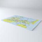 Map of Northern Michigan - Pasty Tour in Blue Rug Gallery Image 3