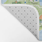 Map of Northern Michigan - Pasty Tour in Blue Bath Mat Gallery Image 2
