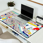 New Orleans, Louisiana City Map - Mondrian Desk Mat Gallery Image 2