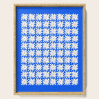 Daisies in Blue Serving Tray Gallery Image 1