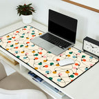 Vintage christmas lights art pattern Desk Mat Gallery Image 2