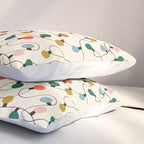 Vintage christmas lights art pattern Pillow Sham Gallery Image 3