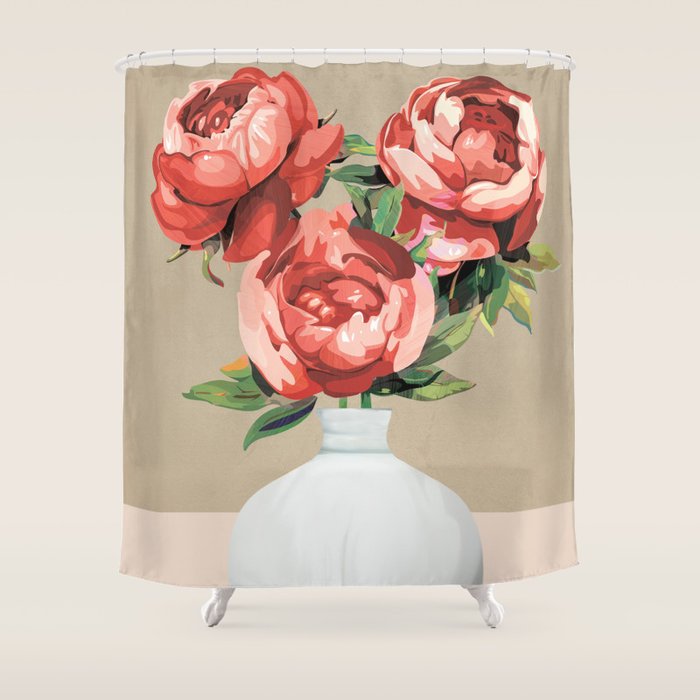 Vase of Flowers 4 Shower Curtain Gallery Image 1