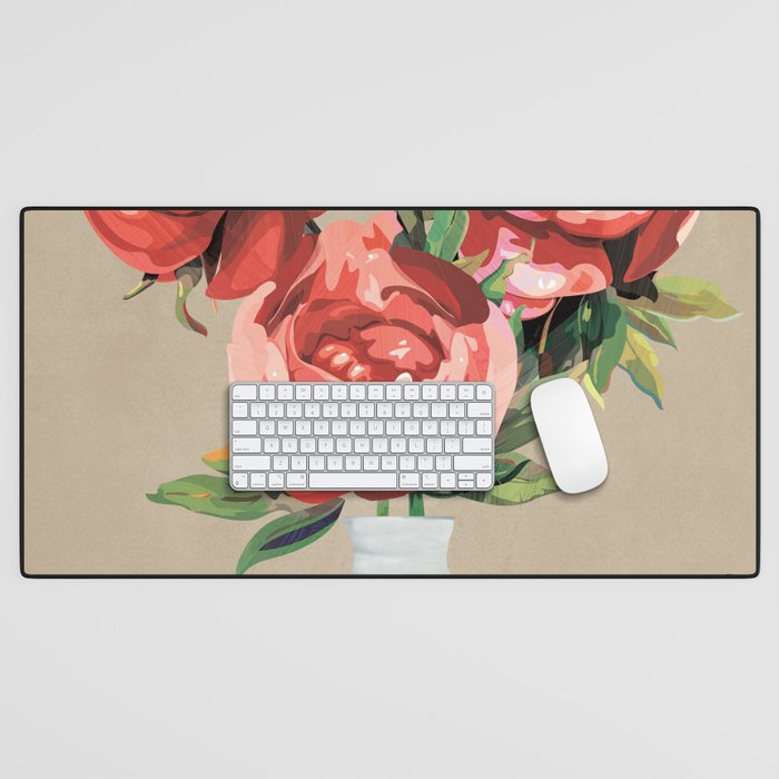 Vase of Flowers 4 Desk Mat Gallery Image 1