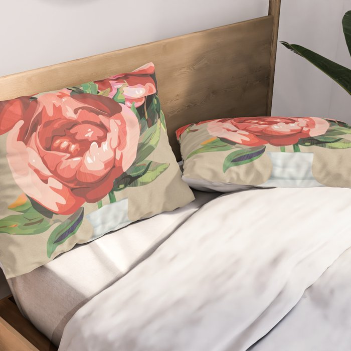 Vase of Flowers 4 Pillow Sham Gallery Image 2