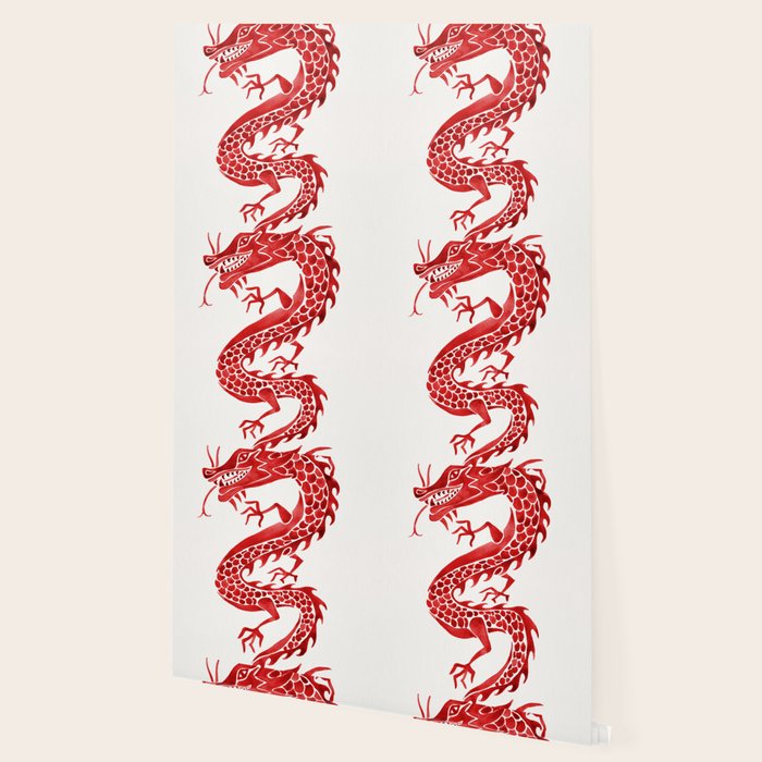 Chinese Dragon - Crimson Palette Wallpaper Gallery Image 2