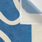 abstract minimal 31 Blue Wall Tapestry Gallery Image 3