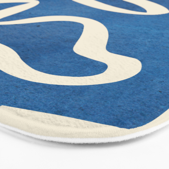 abstract minimal 31 Blue Bath Mat Gallery Image 3