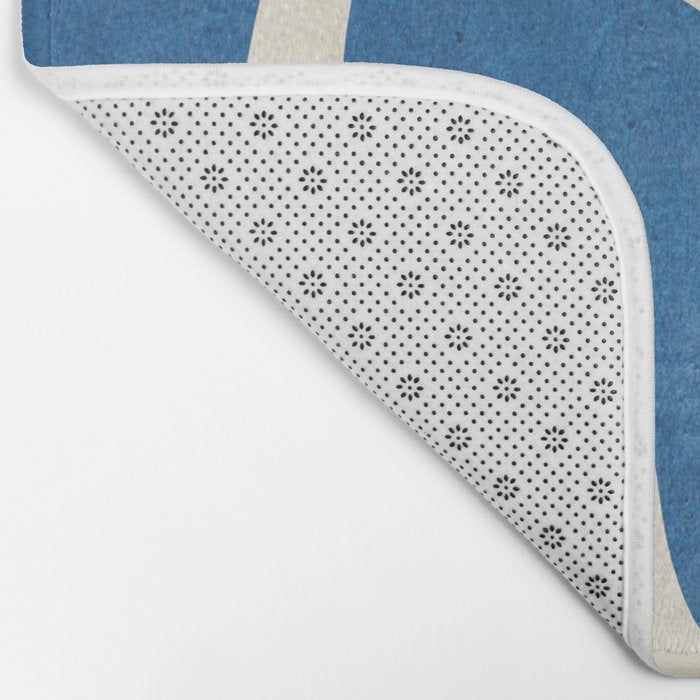 abstract minimal 31 Blue Bath Mat Gallery Image 2