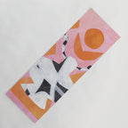 Pink And Orange Checkered Urn Vase Yoga Mat Gallery Image 1