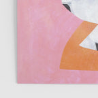 Pink And Orange Checkered Urn Vase Poster Gallery Image 3