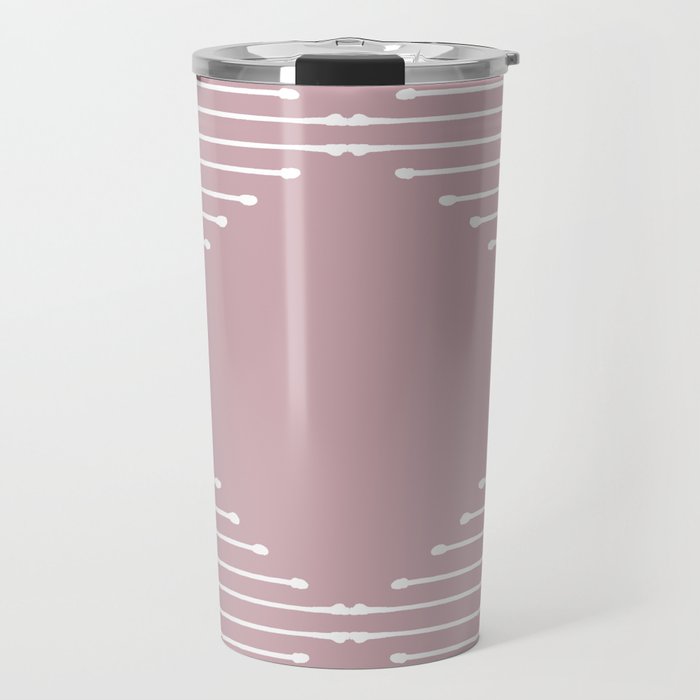 Geo (Linen Lilac) Travel Mug Gallery Image 1