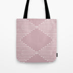 Geo (Linen Lilac) Tote Bag Gallery Image 1