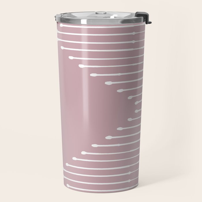 Geo (Linen Lilac) Travel Mug Gallery Image 2