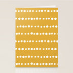 Spotted, Mustard Yellow, Boho Prints Stationery Card Gallery Image 2