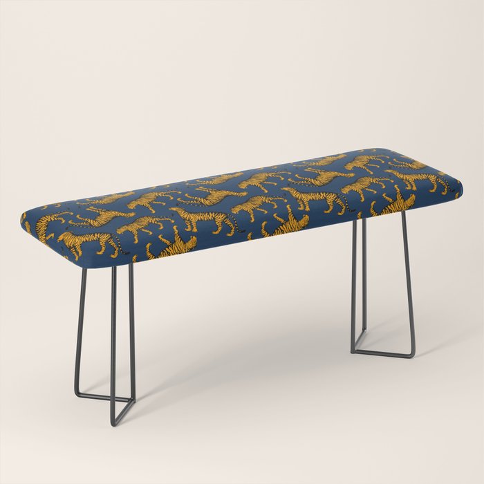 Tigers (Navy Blue and Marigold) Bench Gallery Image 1
