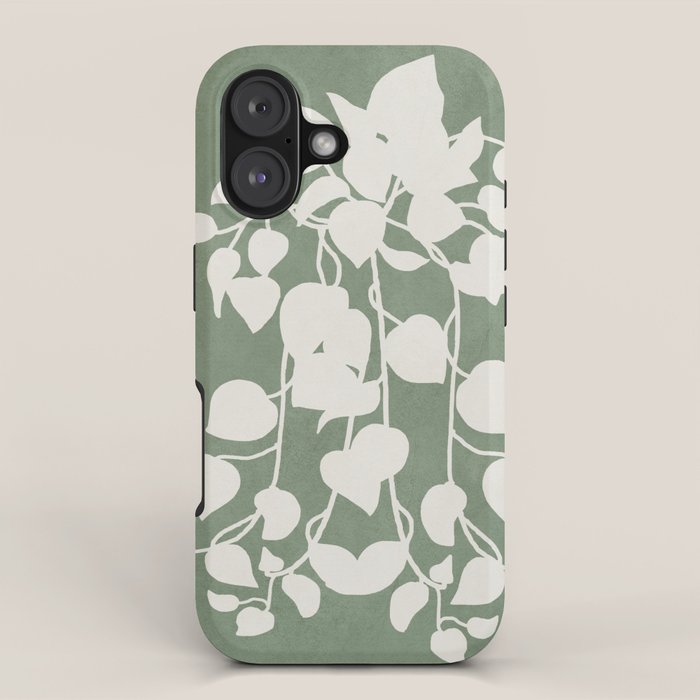 Minimal Abstract Leaves 16 iPhone Case Gallery Image 1