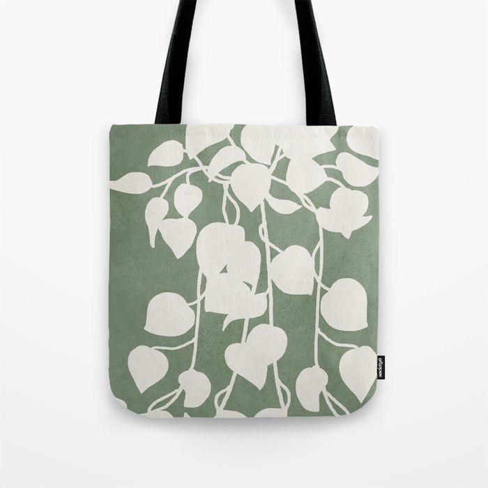 Minimal Abstract Leaves 16 Tote Bag Gallery Image 1