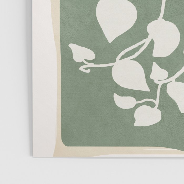 Minimal Abstract Leaves 16 Poster Gallery Image 3