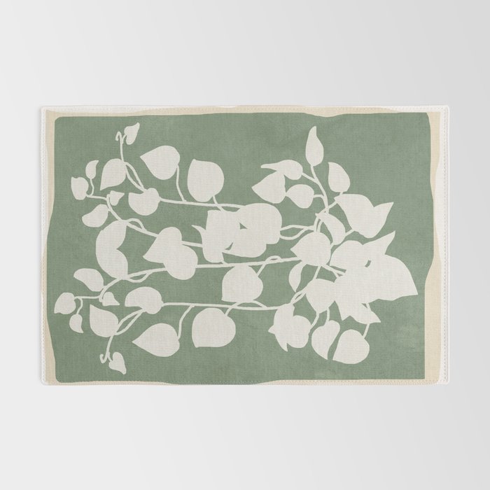 Minimal Abstract Leaves 16 Rug Gallery Image 2