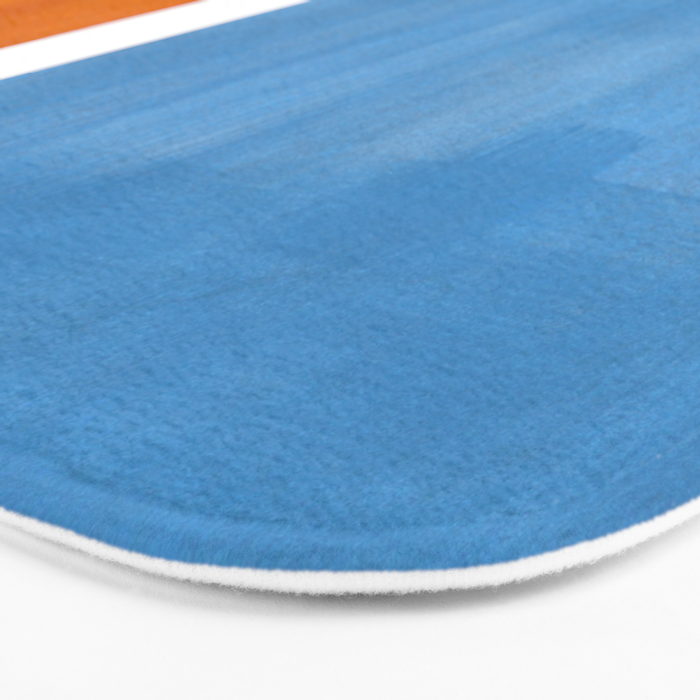 Rothko Minimalist Abstract Mid Century Color Black Square Periwinkle Yellow Ochre Bath Mat Gallery Image 3