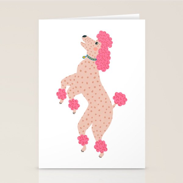 Rainbow Poodles by Veronique de Jong Stationery Card Gallery Image 1